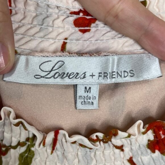 LOVERS + FRIENDS | Suntime Mini Dress Floral Off the Shoulder Ruffle | Size M - Picture 9 of 13